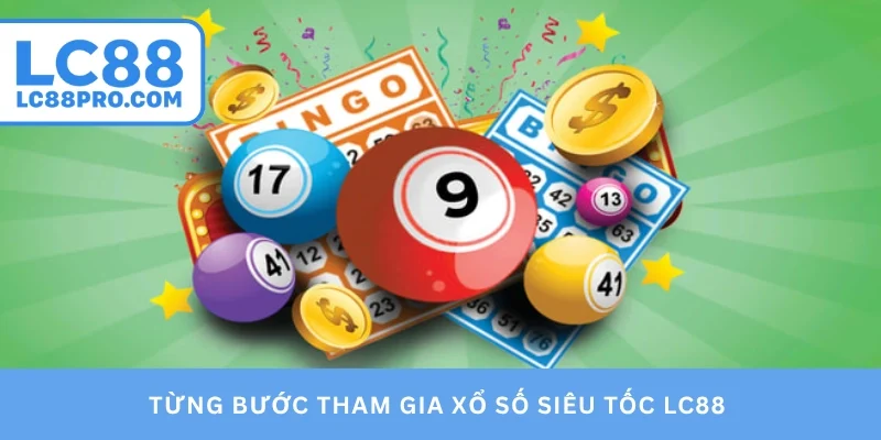 Từng bước tham gia xổ số siêu tốc LC88 